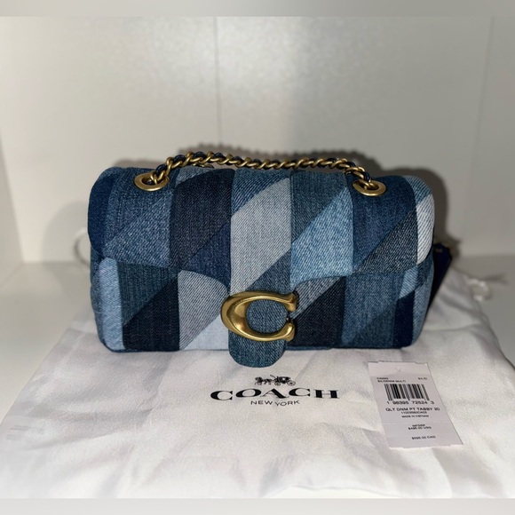 Coach Denim Patchwork Quilting Tabby 20 - Picture 1 of 9